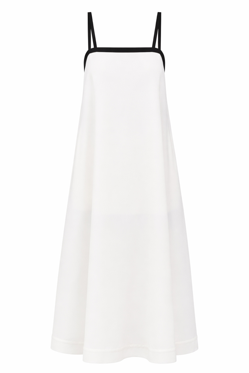 Сарафан білий з відкритою спинкою фото